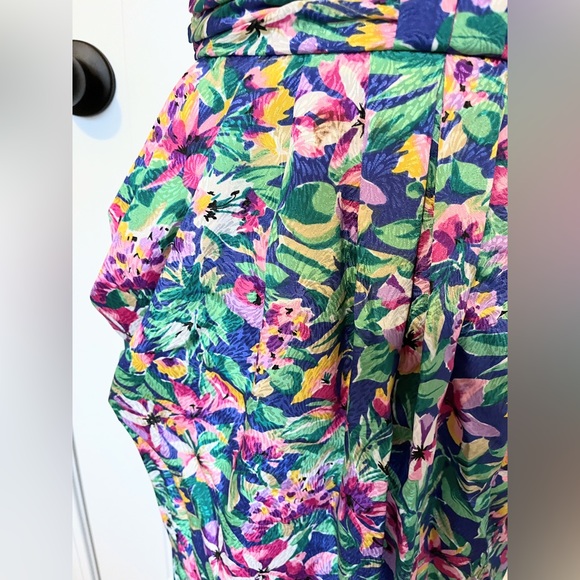 Maggy Boutique 80s Floral Knee Length Dress size 10 - Picture 2 of 14